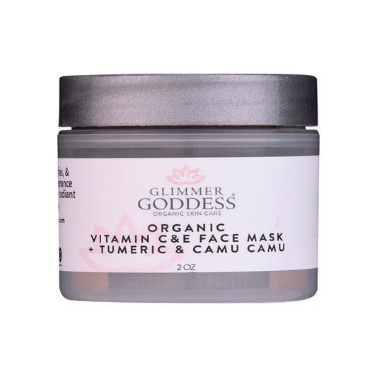 Organic Glow Up Tumeric Vitamin C & E Brightening Face Mask - 2 oz.-0
